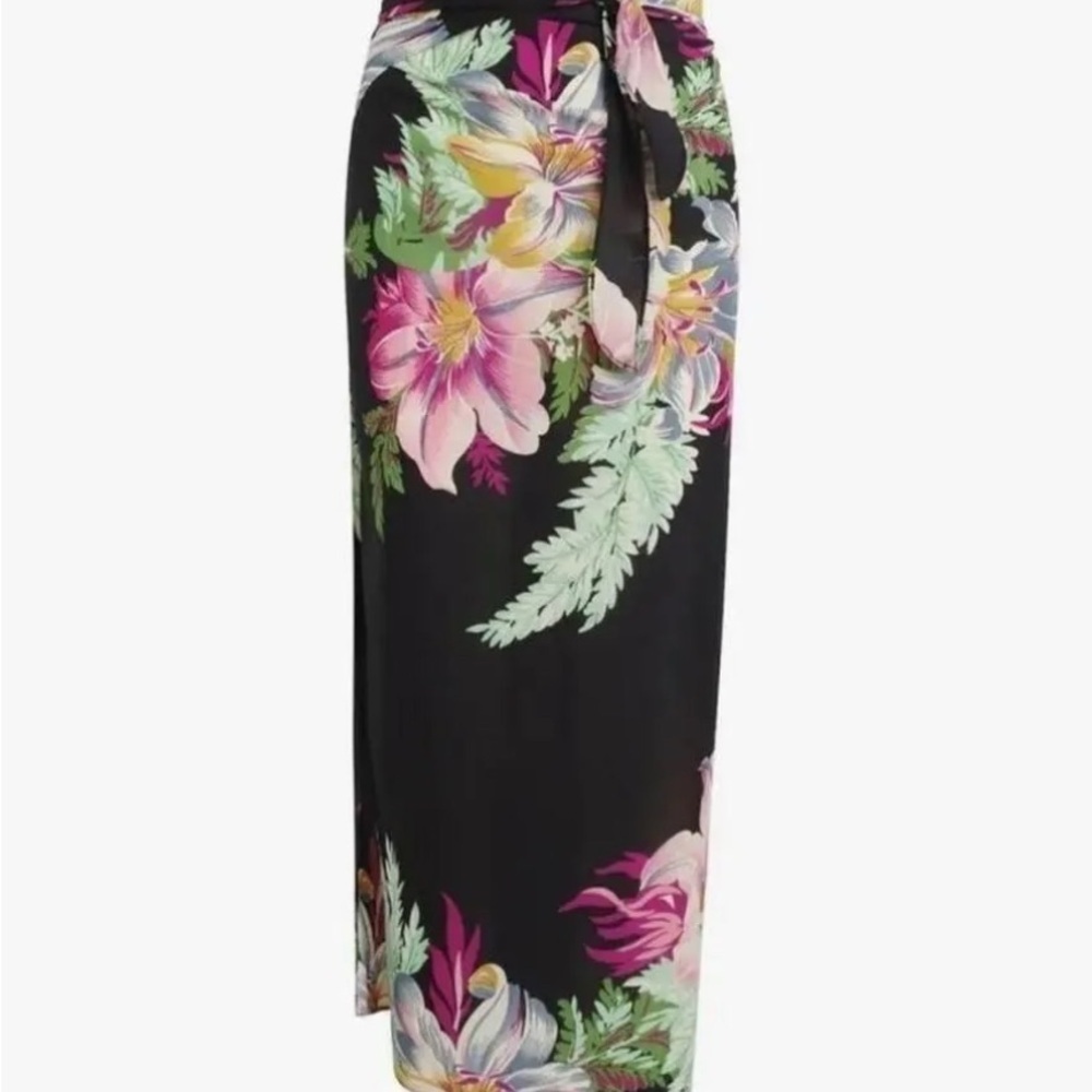 Walter Baker Black Floral Sarong